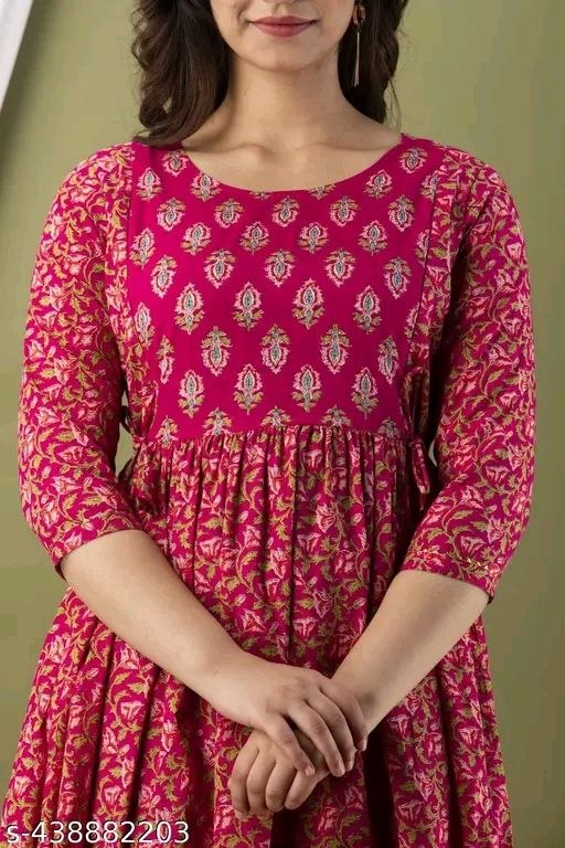 WOMANS PRINTED FASHIONS KURTI/GOWN