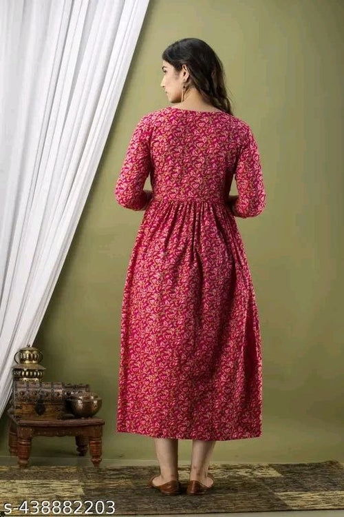 WOMANS PRINTED FASHIONS KURTI/GOWN