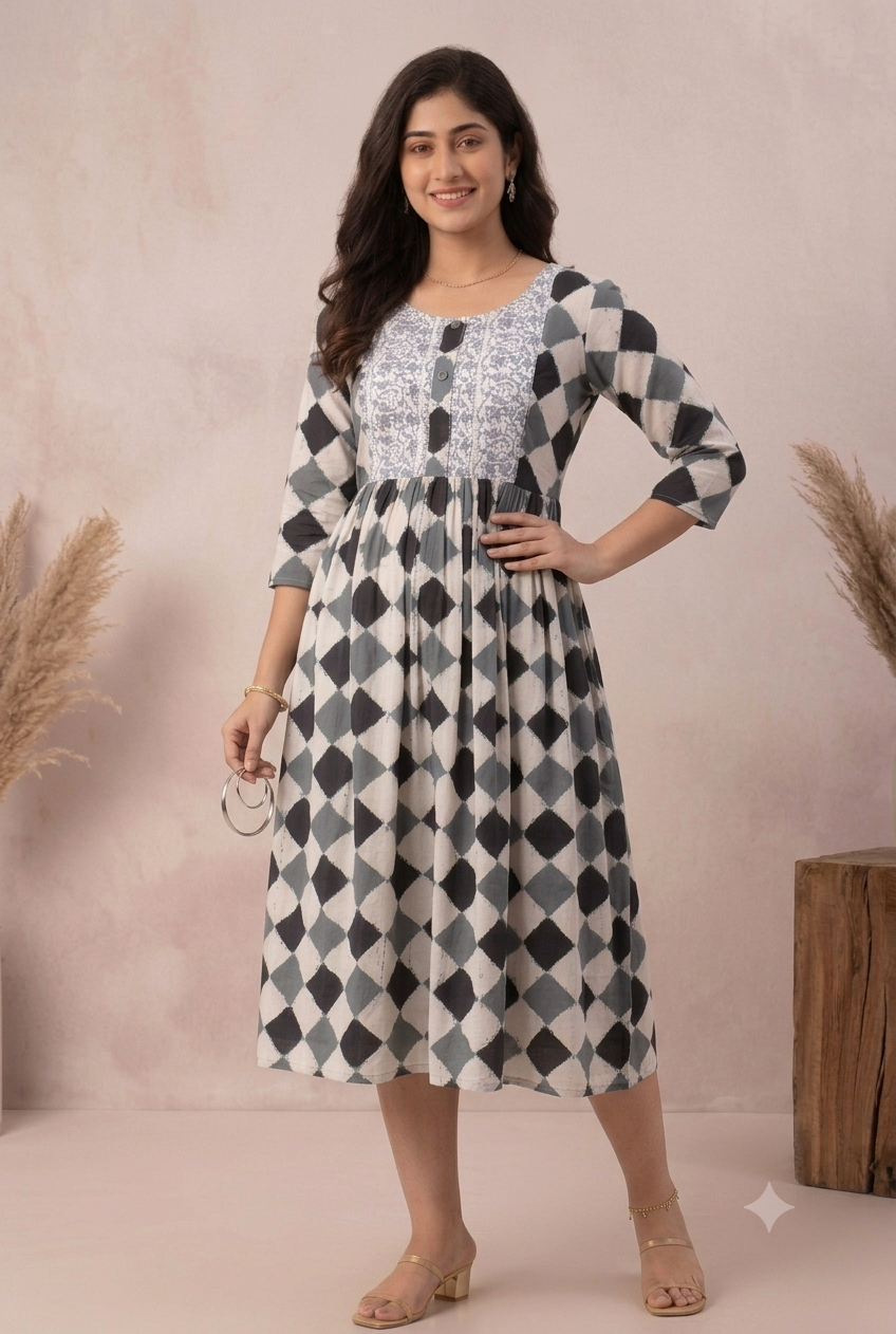 Women Maternity kurti Gota less Feeding Kurtis