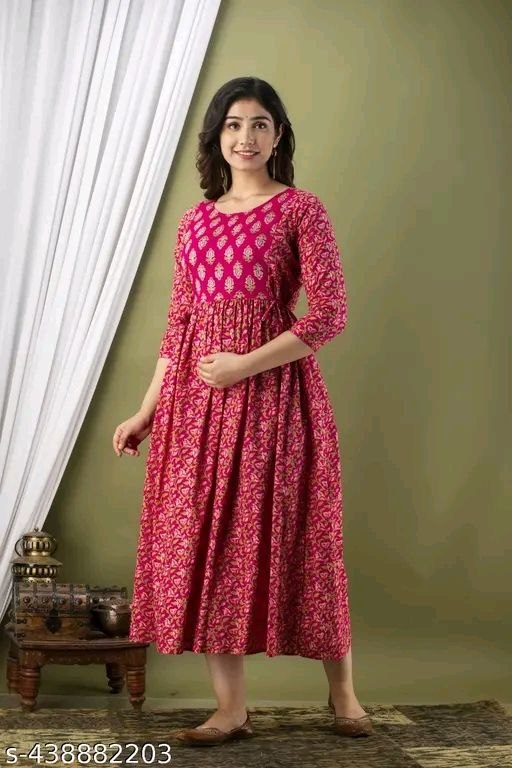 WOMANS PRINTED FASHIONS KURTI/GOWN